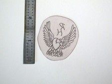 vtg 1960s 1970s Tattoo acetate stencil Frontal View Eagle signed EA3