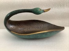 Pal Bell Brass Swan/Goose Beautiful Heavy Candy Dish