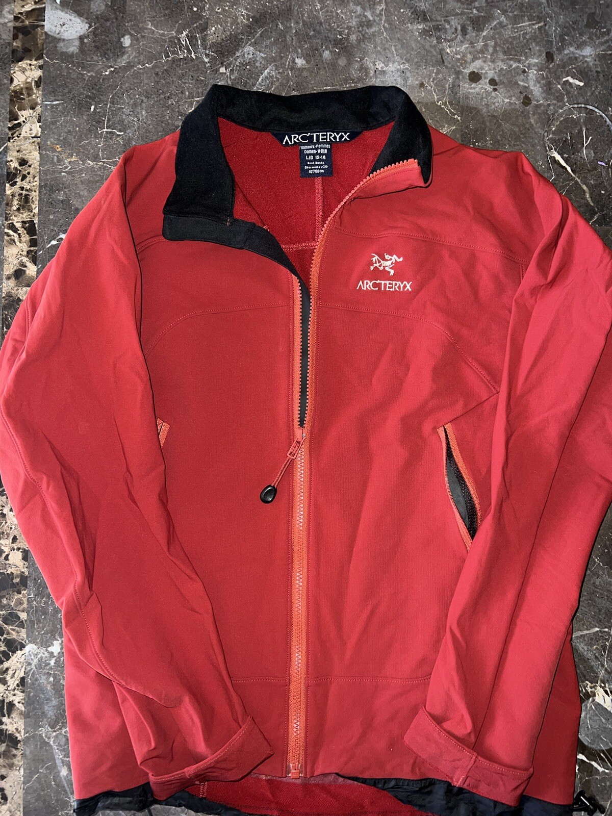 Giacca donna vintage Arc'Teryx Soft Shell taglia large rossa