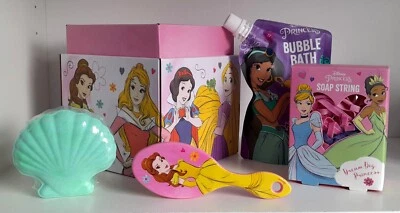 New Disney PRINCESS Bath Time Fun Perfect Pamper Set for Kids in Gift Box
