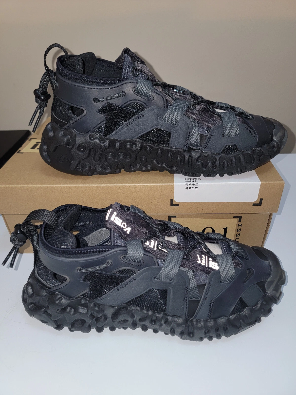 Nike ISPA OverReact Sandalo 'Thunder Grey' CQ2230 001 Uomo 7 Nuovo con scatola