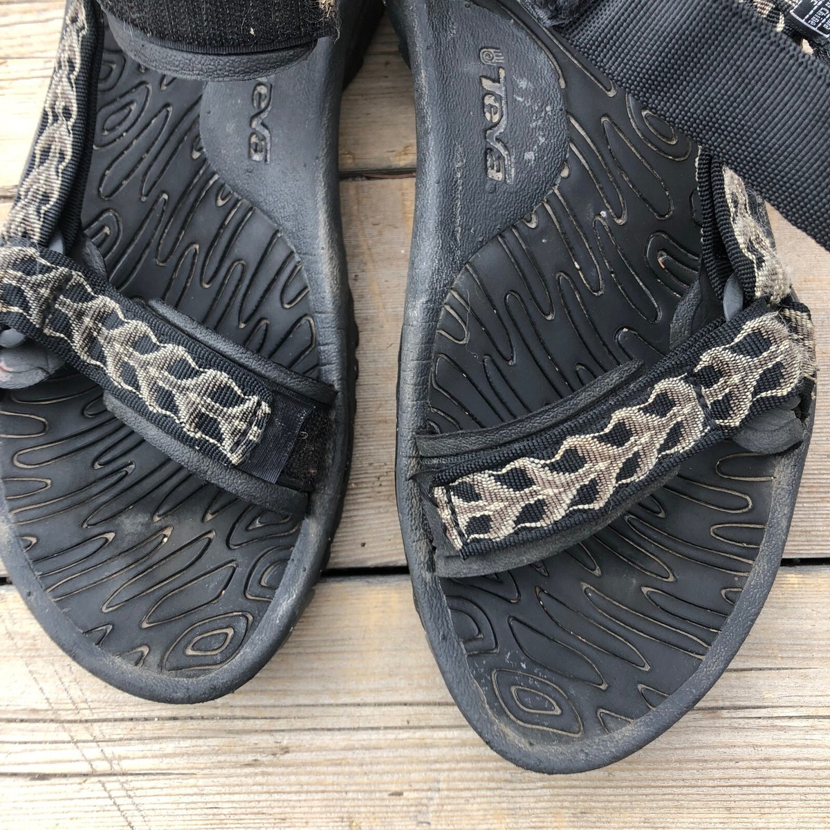 Men\'s Teva Terra Fi 6673 Tribal Black Grey Size 11 TEVA Sandals Size 13 Terra Fi 5 Style 6673 Black Brown  main image 2
