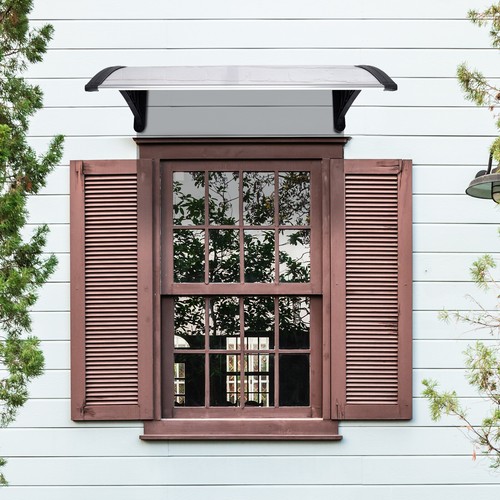 Tablero transparente de 40 * 32 pulgadas, soporte negro, toldo de lluvia, soporte de plástico - Imagen 4 de 24
