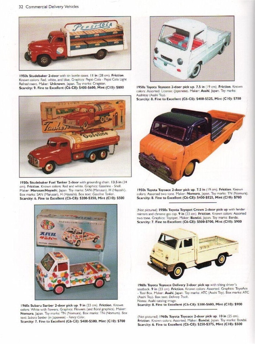 2 Book Set - Tin Toy Cars: Commercial, Racing, Passenger
