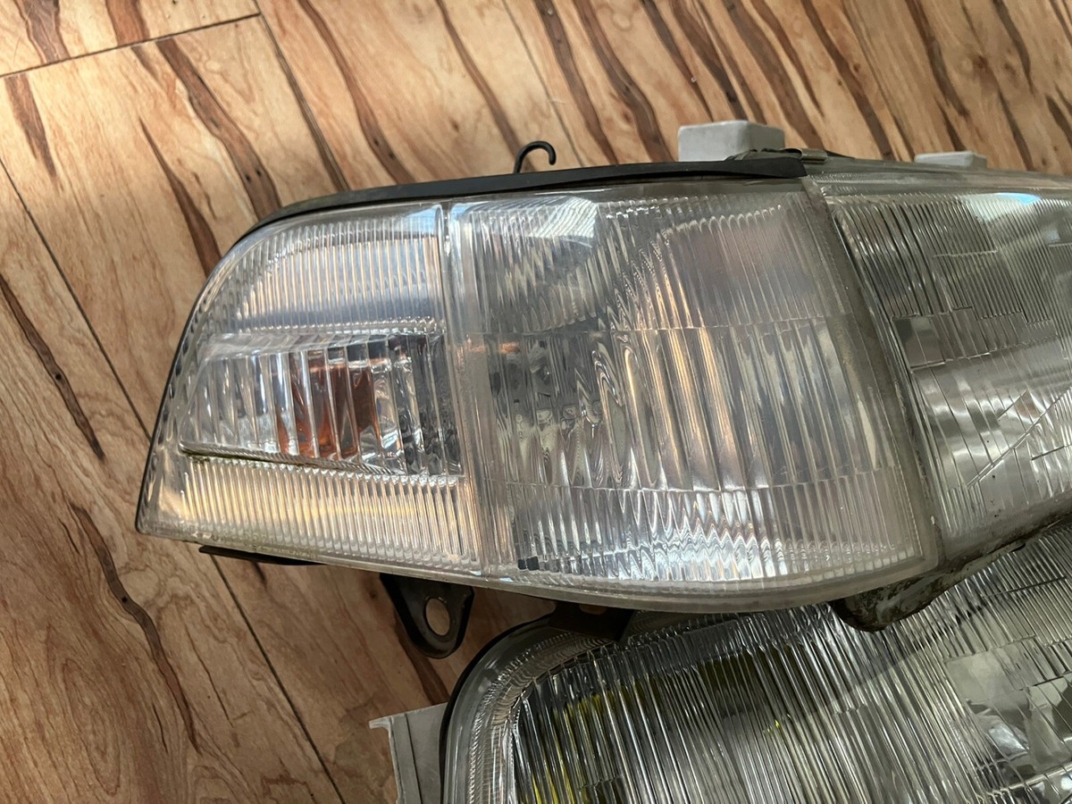 リ*タ様 廃盤 hide LEMONed AKOART サイコベア シルバー リ 86-90 JDM Honda Legend Acura Headlights Clear Corner KA5 Sedan 4dr