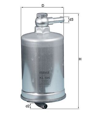 Mahle Original KL599 Kraftstofffilter FüR Audi-image
