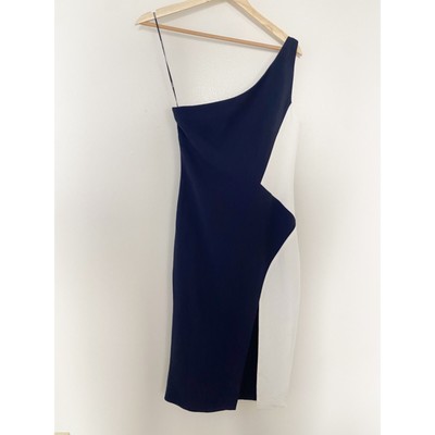 NWT $1,495 Cushnie et Ochs Colorblock One-Shoulder Dress Size 4