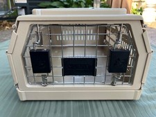 NYLABONE Folding Away Collapsible 12 X 17 X 8 Pet Dog and Cat Cage Carrier Small