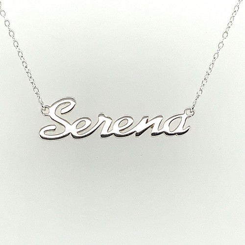 Serena Name Plate Necklace Pendent 