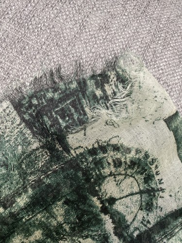 Multicolored/Green Foulard Scarf 35x70 - Picture 3 of 6