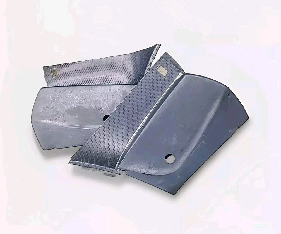 Juego de molduras de paneles interiores traseros azul OEM BMW 635CSi L6 M6 E24 Foto 2 de 4