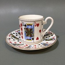 Elizabethan Bone China “ Cut For Coffee “ Demitasse Coffee Cup & Saucer