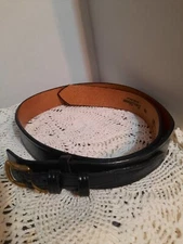 Don Hume Belt B112 Black Leather Police Uniform Western Ranger Men's 38 FreeShip