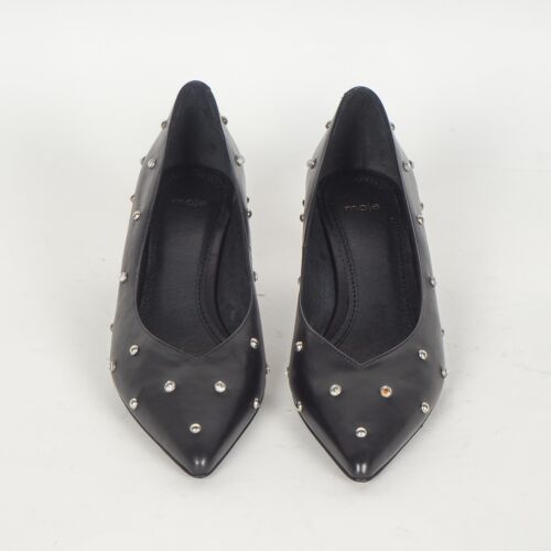 Maje Women's Leather Shoes Size 38 Leather Court Shoes E18FLOSTRASS