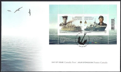 🍁Canada   #2384 ab   "Canadian Navy"  Brand New  2010 SS  First Day Cover