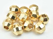 18k gold filled EP beads square cut size 4mm/6mm/8mm round beads