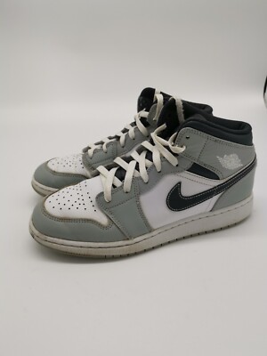 Nike AIR JORDAN MID LIGHT SMOKE GREY ANTHRACITE GS 554725-078 UK