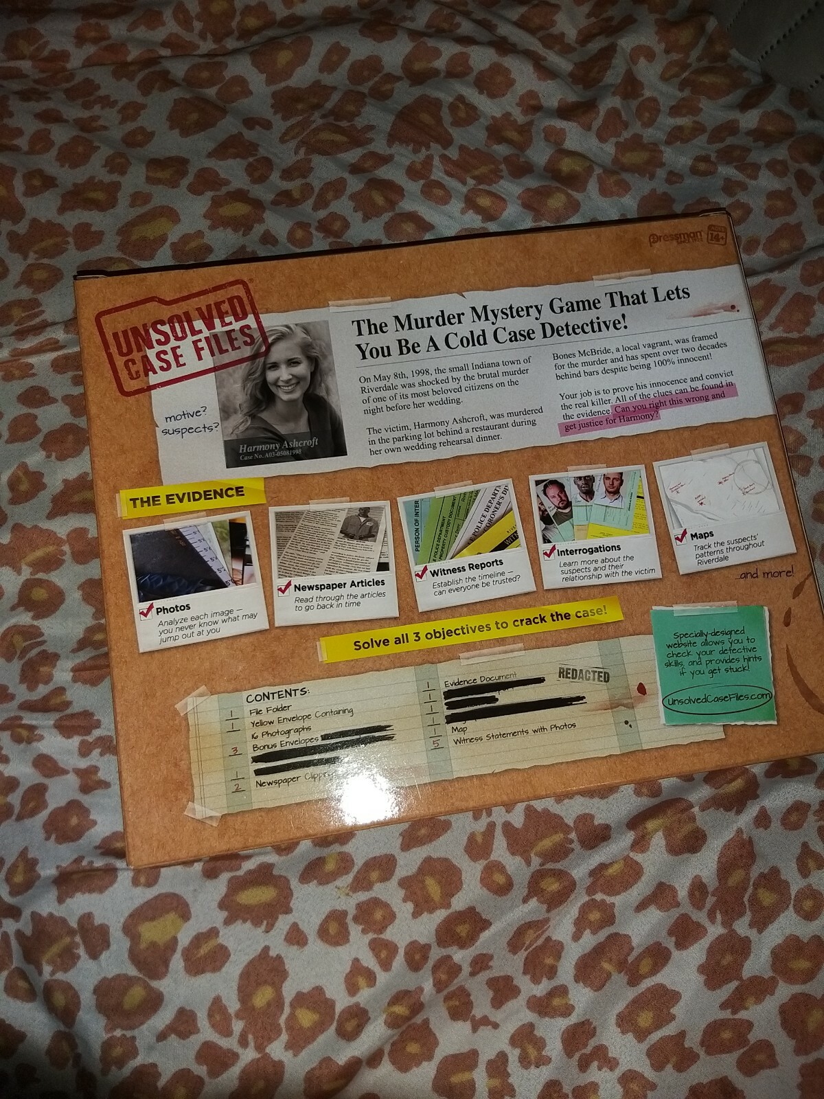 Unsolved Case Files Can You Solve The Crime Cold Case Murder Mystery Game For Sale Online Ebay