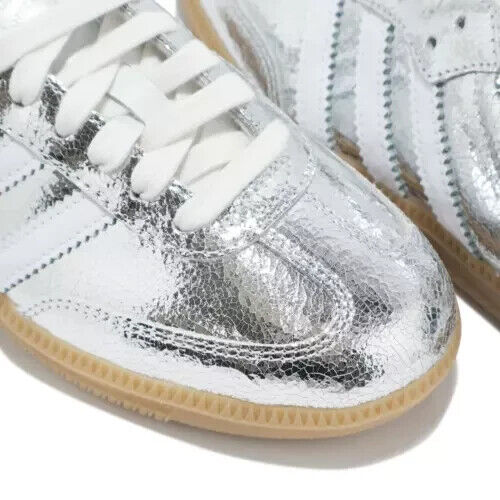 adidas WMNS Samba OG Metallic Silver White JR0035 Women's adidas WMNS Samba OG Metallic Silver White JR0035 Women's