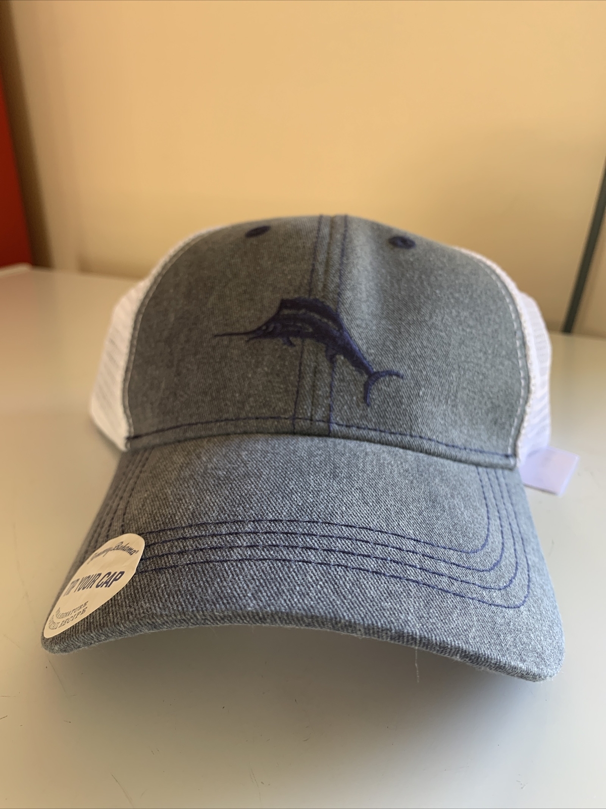 Tommy Bahama Relax Ball Cap Hat Adjustable Baseball with Swordfish logo