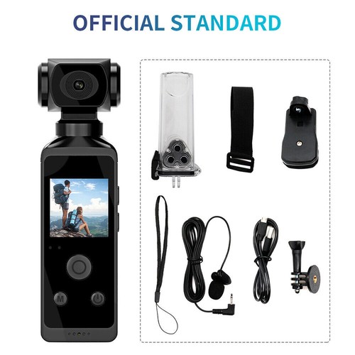 HD Handheld Action Camera 4K 270° Rotatable 30M Waterproof WIFI Pocket Camera - Picture 25 of 26