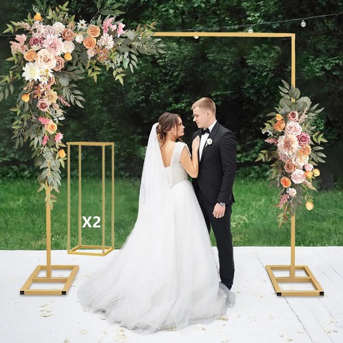 3x Wedding Arch Backdrop Background Stand Flower Frame Archway Party Decor Stand - Picture 5 of 18