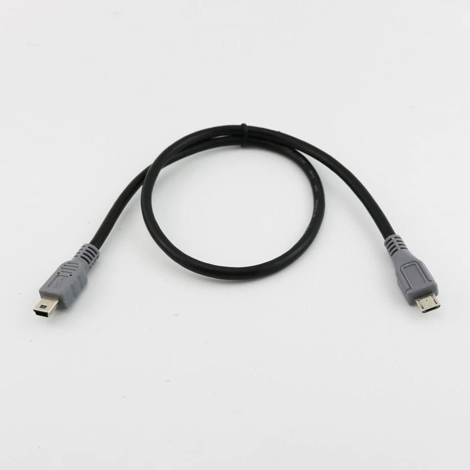 1x Mini USB B Male To Micro USB 5 Pin Male OTG Data Converter Adapter Cable 50cm - Image 3 of 4