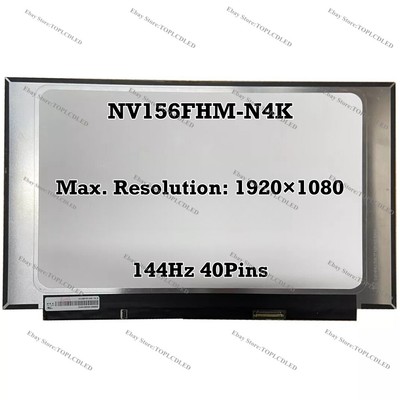 NV156FHM-N4K 15.6'' FHD 72% NTSC 144Hz IPS LCD Bildschirm Slim Panel EDP 40Pin