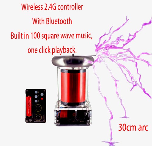 Bluetooth Solid State Tesla Coil Music Tesla Coil 30CM Wireless 2.4G Controller - Bild 1 von 6