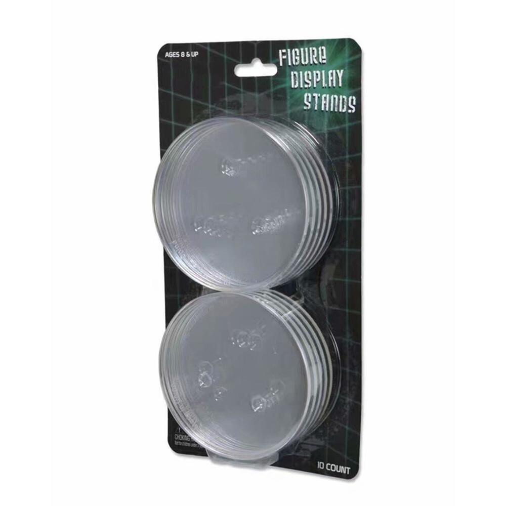 Action Figure Display Stand 10/Pack Compatible Figure 6 - 8" Inch - Clear