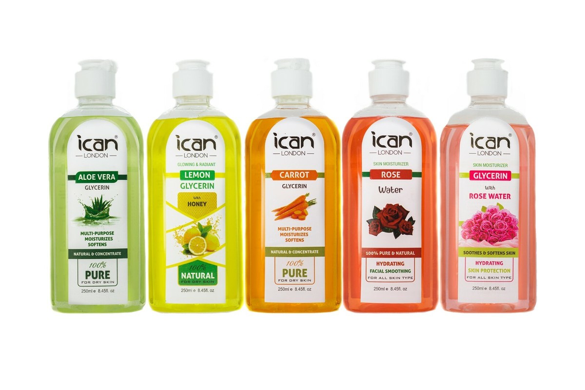 PURE VEGETABLE GLYCERINE, rose water glycerine, lemon