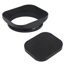 Universal Square Metal Screw in Mount Lens Hood Cover for 58mm Filter Thread