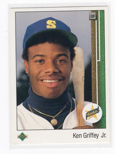 1989 Upper Deck Star Rookie #1 Ken Griffey Jr Mariners RC Rookie HOF CENTERED