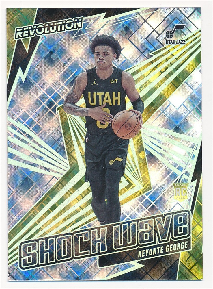 KEYONTE GEORGE 2023-24 PANINI REVOLUTION SHOCK WAVE COSMIC #23 SP #77/99 MINT