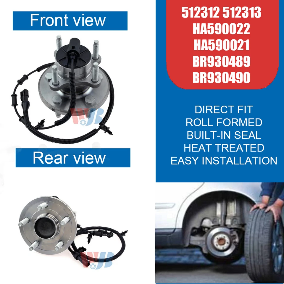 2x Rear Wheel Hub Bearing Fit for Ford Freestar/Mercury Monterey 512312 512313 - Изображение 2 из 4