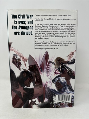 AVENGERS INVADERS HC copertina rigida Alex Ross Steve Sadowski Krueger - Foto 3 di 4