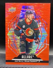 22-23 UD Allure Hockey Red Rainbow #55 Josh Norris Ottawa Senators