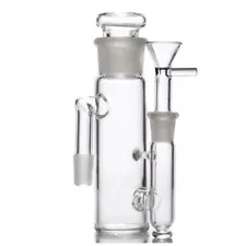 Ash Catcher with Removable Top Glass Adapter 18mm Male 90 degree joint