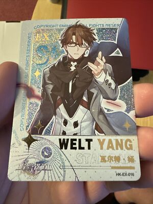 Honkai Star Rail EX Welt HK-EX-016 Premium Holo Rare Goddess Story Anime Card