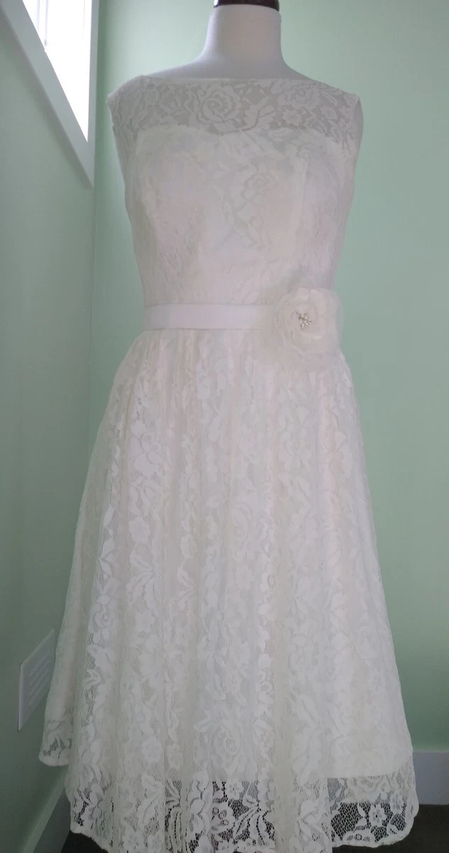Tea-Length David's Bridal Wedding Dresses for sale | eBay