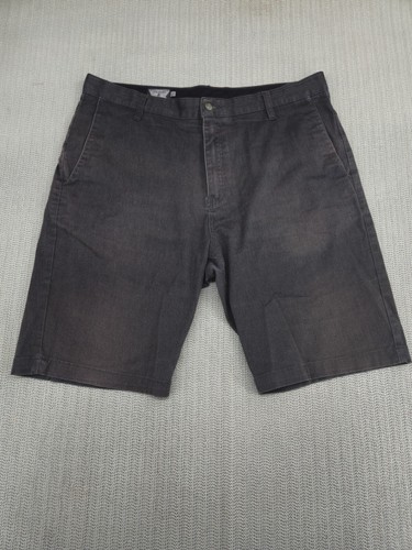 Volcom Shorts Mens Size 36 Charcoal Heather Gray Fade Stretch Chino Skate - Picture 2 of 13