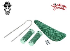 ORIGINAL LOWRIDER 20" Stingray Banana Seat Green Velour Sissy Bar Bicycle Grips.