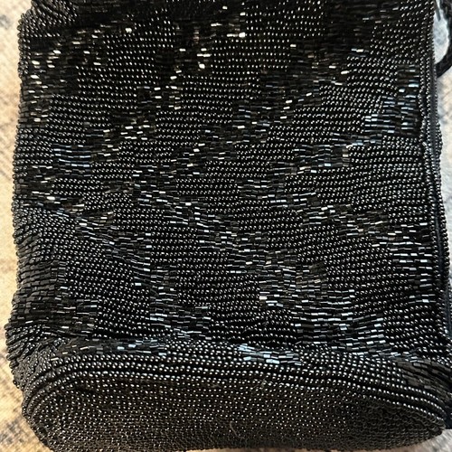 Women's Carla Marchi Black Beaded Shoulder Bag Small - Picture 4 of 6