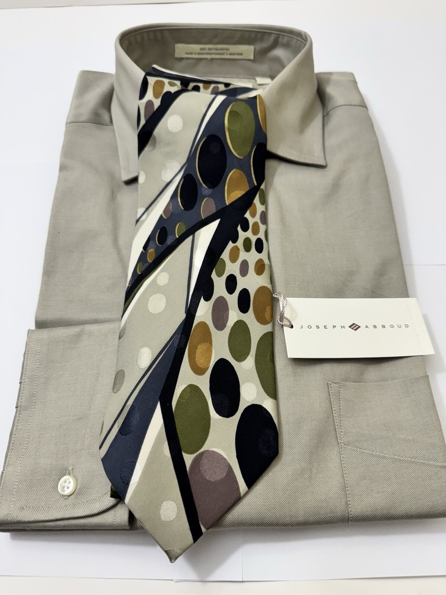 joseph abboud dress shirts Dress Shirts - Joseph Abboud - Contrasted White Collar and French Cuffs