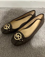 Michael Michaels Kors Moccasin MK Logo Slip-On Brown