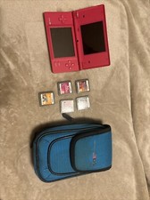 Nintendo Ds With Games And Case