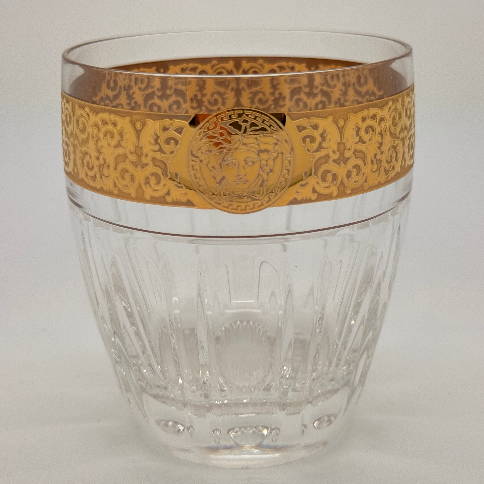 VERSACE Gala Prestige Clear Medusa WHISKY TUMBLER New in Box  Rosenthal