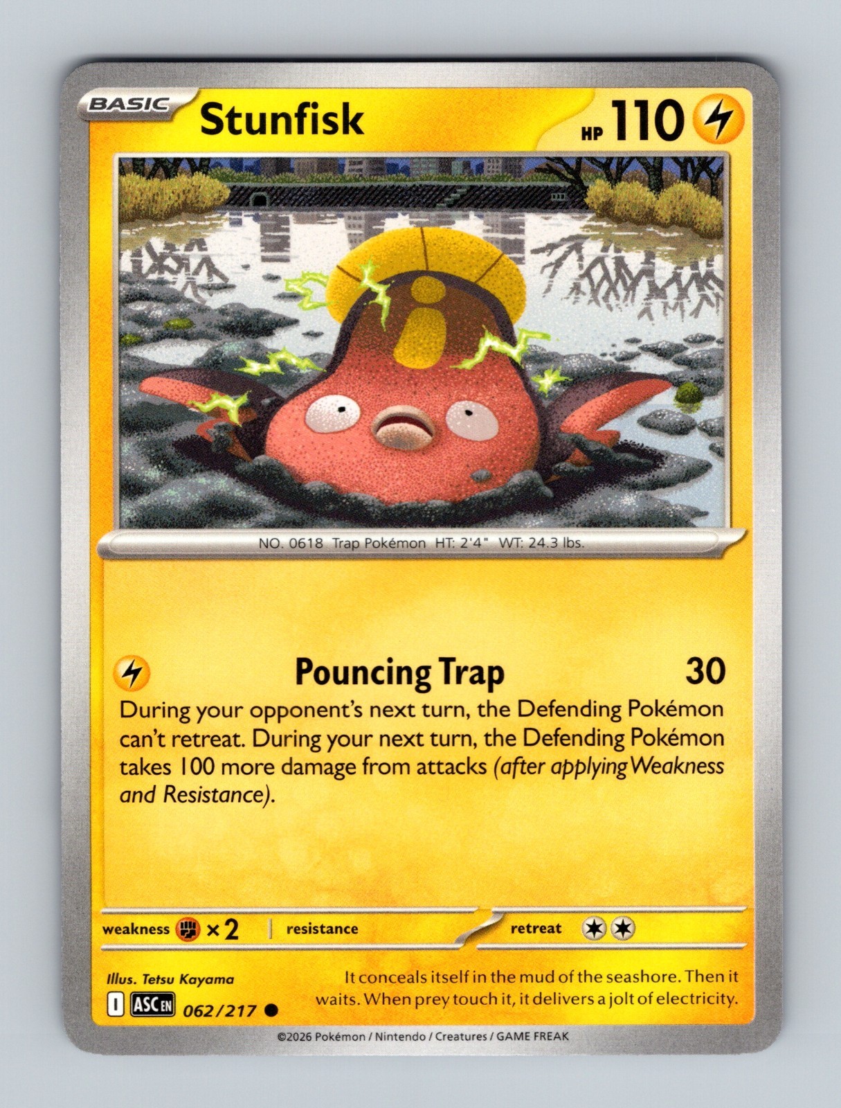 Pokemon TCG - Ascended Heroes - (ASC EN) - Stunfisk - 062/217