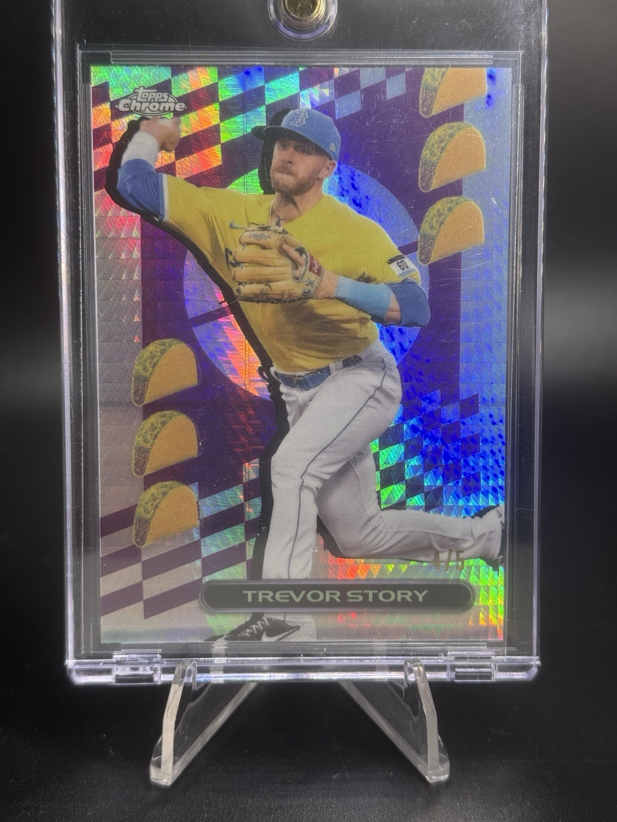 2023 Topps Chrome Tacofractor TREVOR STORY #/5 #TF-195 RED SOX SSP RARE!!!