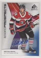 2019-20 Upper Deck SP Game Used CHL Edition Blue Auto Kevin Bahl #24 Auto v5t